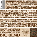 Big Bend National Park Themed Walking Stick and Hiking Stick