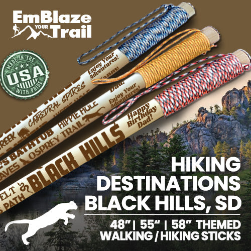 Black Hills - Themed Hiking-Walking Stick