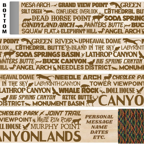 Canyonlands National Park Themed Walking Stick and Hiking Stick