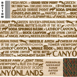Canyonlands National Park Themed Walking Stick and Hiking Stick
