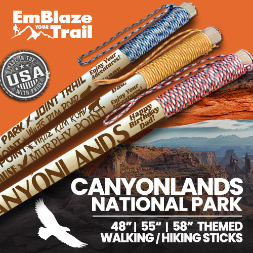 Canyonlands National Park Themed Walking Stick and Hiking Stick