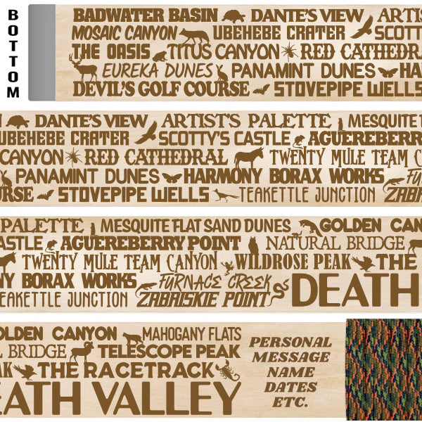 Death Valley National Park Themed Walking Stick and Hiking Stick