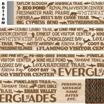 Everglades National Park Themed Walking Stick and Hiking Stick