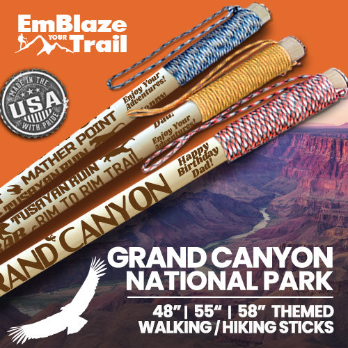 Grand Canyon National Park Themed Walking Stick and Hiking Stick