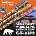 Great Smoky Mountains National Park Themed Walking Stick