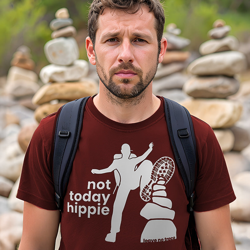 Not Today Hippie Shirt - Leave No Trace T-Shirt