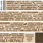 Isle Royale National Park Themed Walking Stick and Hiking Stick