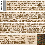 Kansas State Parks Themed Walking Stick and Hiking Stick