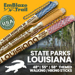 Louisiana State Parks Themed Walking Stick and Hiking Stick
