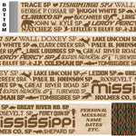 Mississippi State Parks Themed Walking Stick