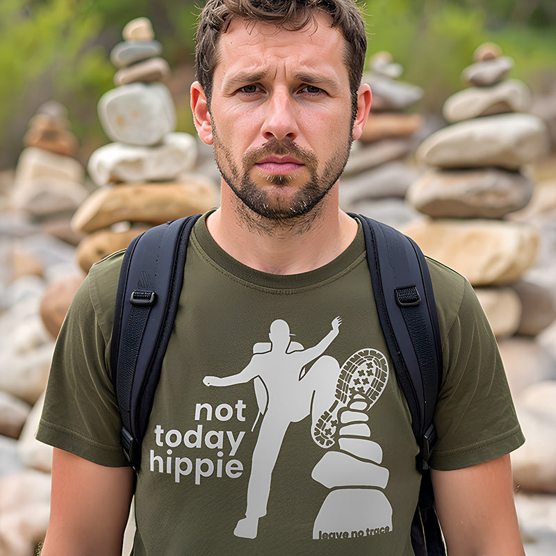 Not Today Hippie Shirt - Leave No Trace T-Shirt