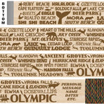Olympic National Park Themed Hiking/Walking Stick Emblaze Your Trail