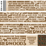 Redwood National Park Themed Walking Stick and Hiking Stick