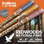 Redwood National Park Themed Walking Stick and Hiking Stick