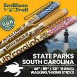 South Carolina State Parks Themed Walking Stick and Hiking Stick