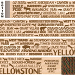 Yellowstone National Park Themed Walking Stick and Hiking Stick