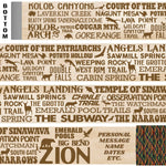 Zion National Park Themed Walking Stick and Hiking Stick