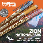 Zion National Park Themed Walking Stick and Hiking Stick