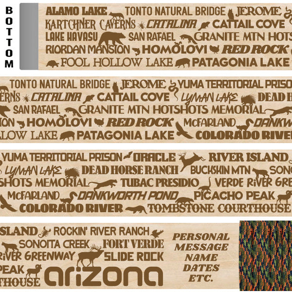 Arizona State Parks Themed Walking Stick and Hiking Stick