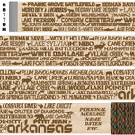 Arkansas State Parks Themed Walking Stick and Hiking Stick