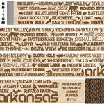 Popular Arkansas Trails Themed Hiking-Walking Stick