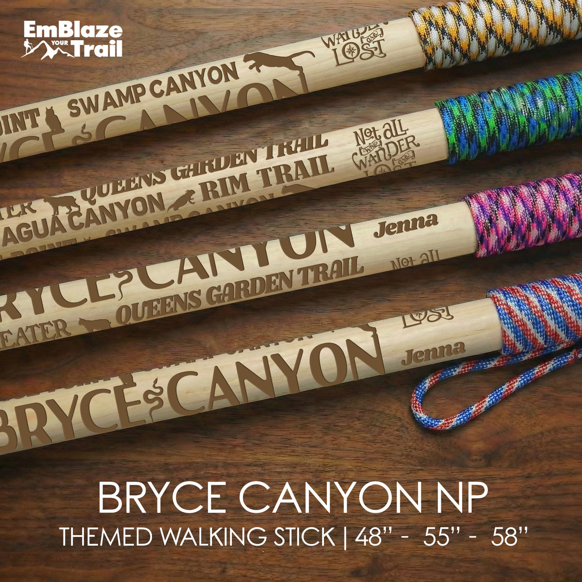 Bryce Canyon National Park Themed Walking Stick