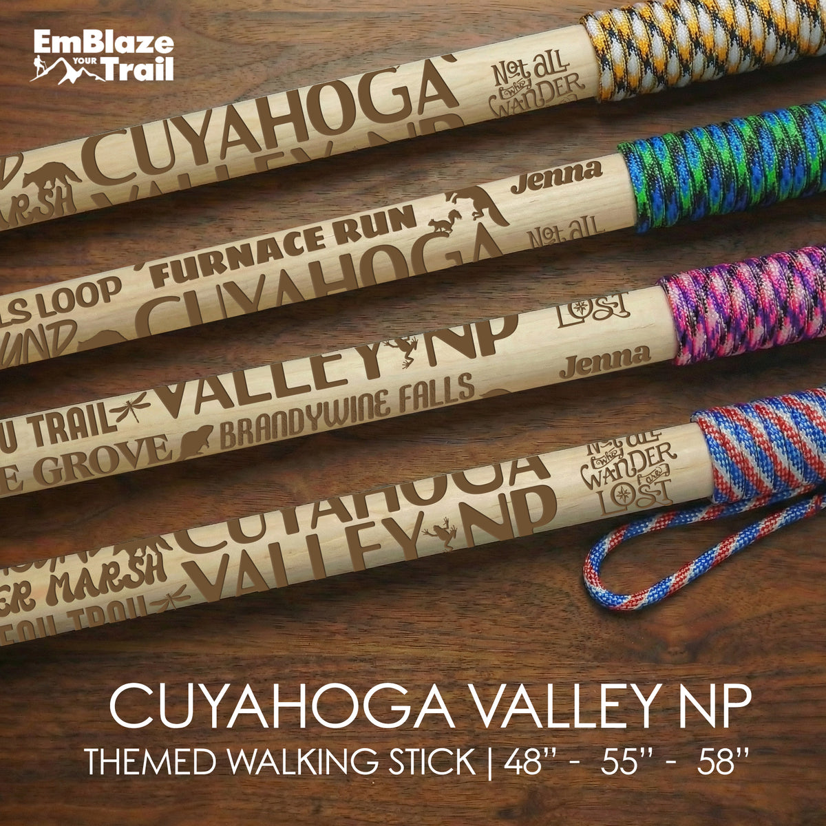 Cuyahoga Valley National Park Themed Walking Stick