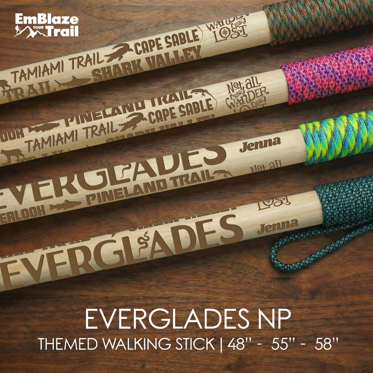 Everglades National Park Themed Walking Stick