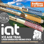 Ice Age Trail Themed Hiking-Walking Stick Emblaze Your Trail