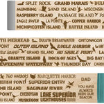 Lake Superior Lighthouses - Themed Hiking/Walking Stick Emblaze Your Trail