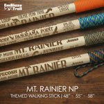 Mt. Rainier National Park Themed Walking Stick