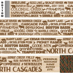 North Cascades National Park Themed Walking Stick and Hiking Stick