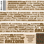 Popular Arizona Trails Themed Walking Stick