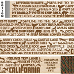 Popular California Trails Themed Walking Stick