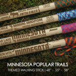 Popular Minnesota Trails Themed Walking Stick