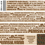 Popular Pennsylvania Trails Themed Walking Stick