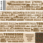 Popular Tennessee Trails Themed Walking Stick