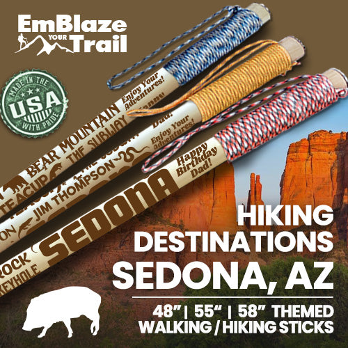 Sedona Arizona - Themed Hiking-Walking Stick