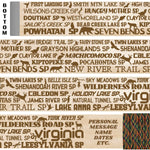 Virginia State Parks Themed Walking Stick and Hiking Stick