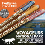 Voyageurs National Park Themed Walking Stick and Hiking Stick