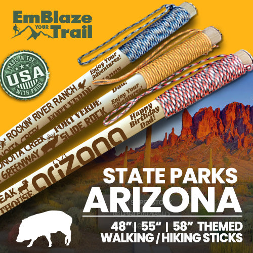 Arizona State Parks Themed Walking Stick and Hiking Stick