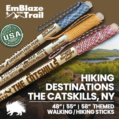 The Catskills - Themed Hiking-Walking Stick