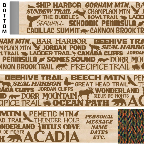 Acadia National Park Themed Hiking/Walking Stick