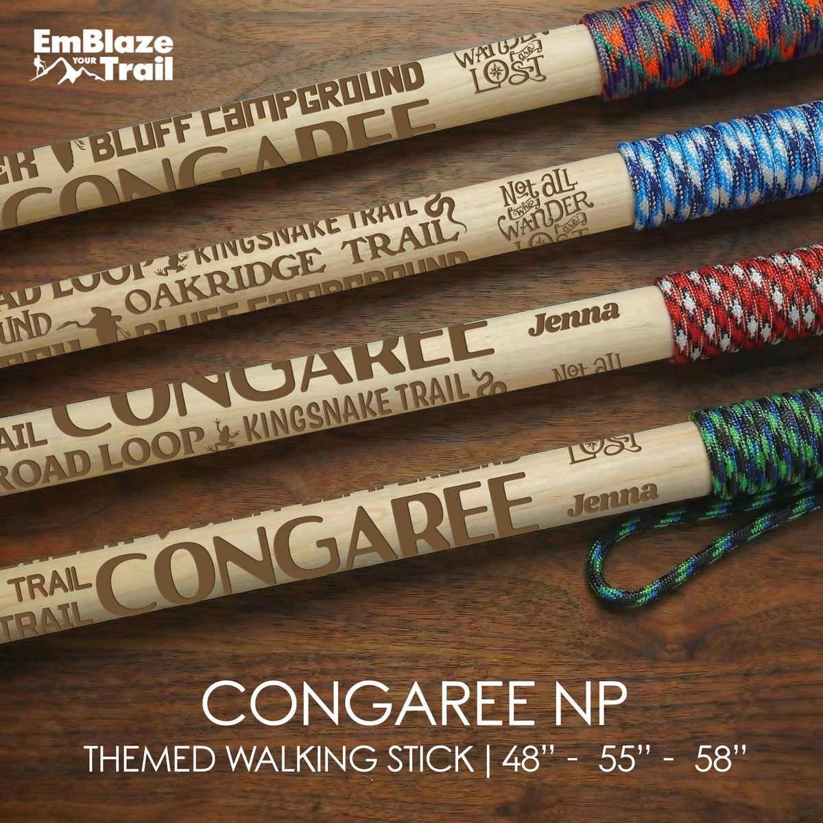 Congaree National Park Themed Walking Stick
