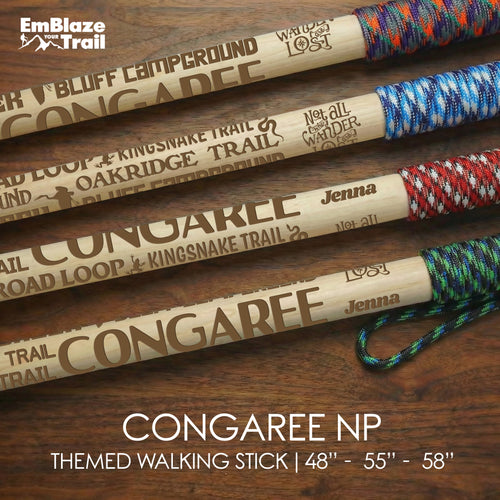 Congaree National Park Themed Walking Stick