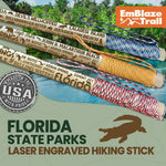 Florida State Parks Themed Walking Stick