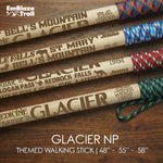 Glacier National Park Themed Walking Stick