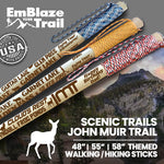 John Muir Trail Themed Hiking-Walking Stick