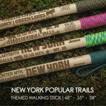 Popular New York Trails Themed Walking Stick