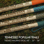 Popular Tennessee Trails Themed Walking Stick